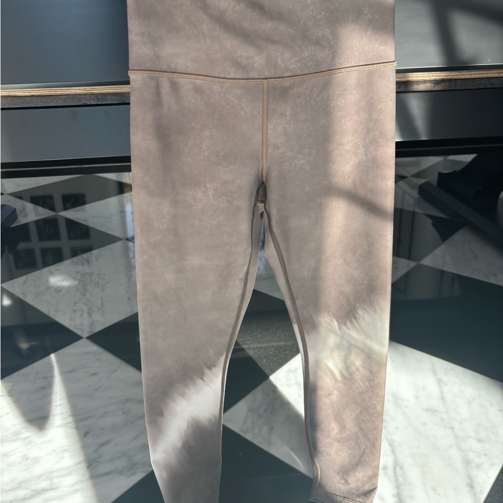 Athleta Kids Brown Tie-Dye Leggings